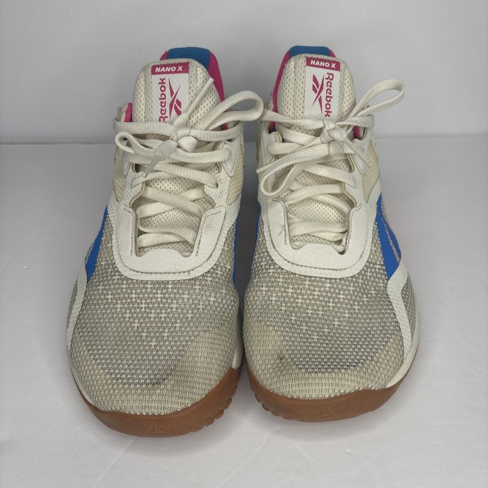 Size 8.5 - Reebok Nano X White Proud Pink Blue W - Picture 2 of 9